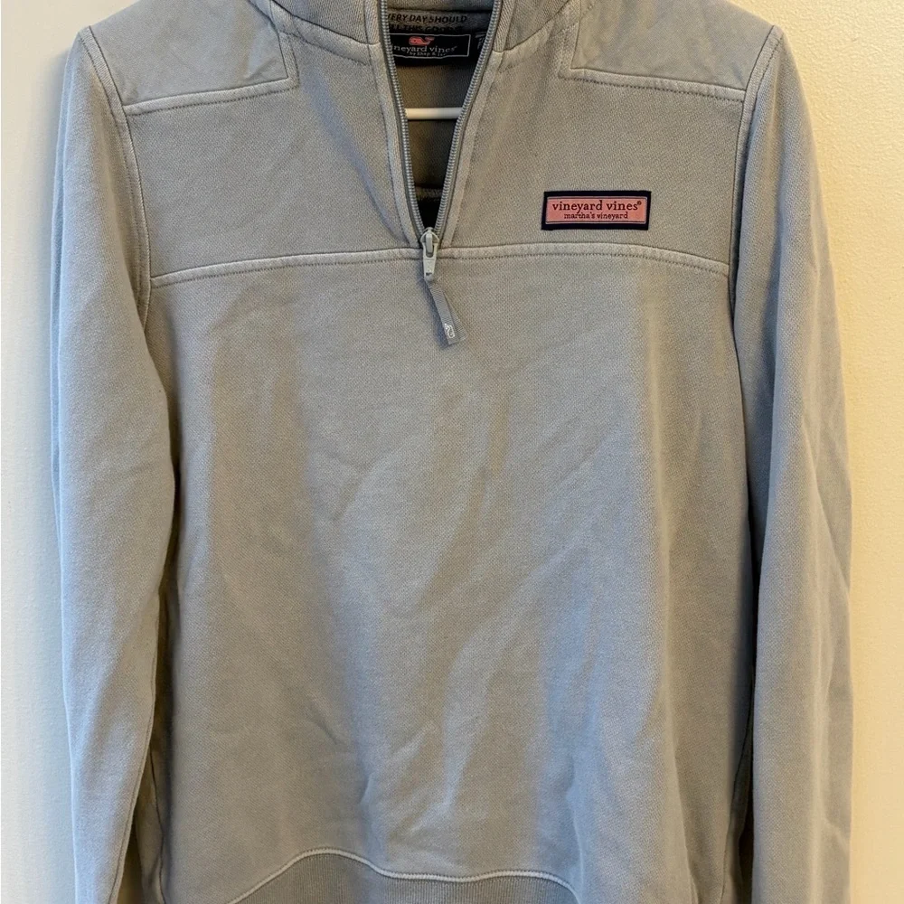 Vineyard Vines Martha's Vineyard kids Gray 1/4 Zip-Up sweatshirt pullover
